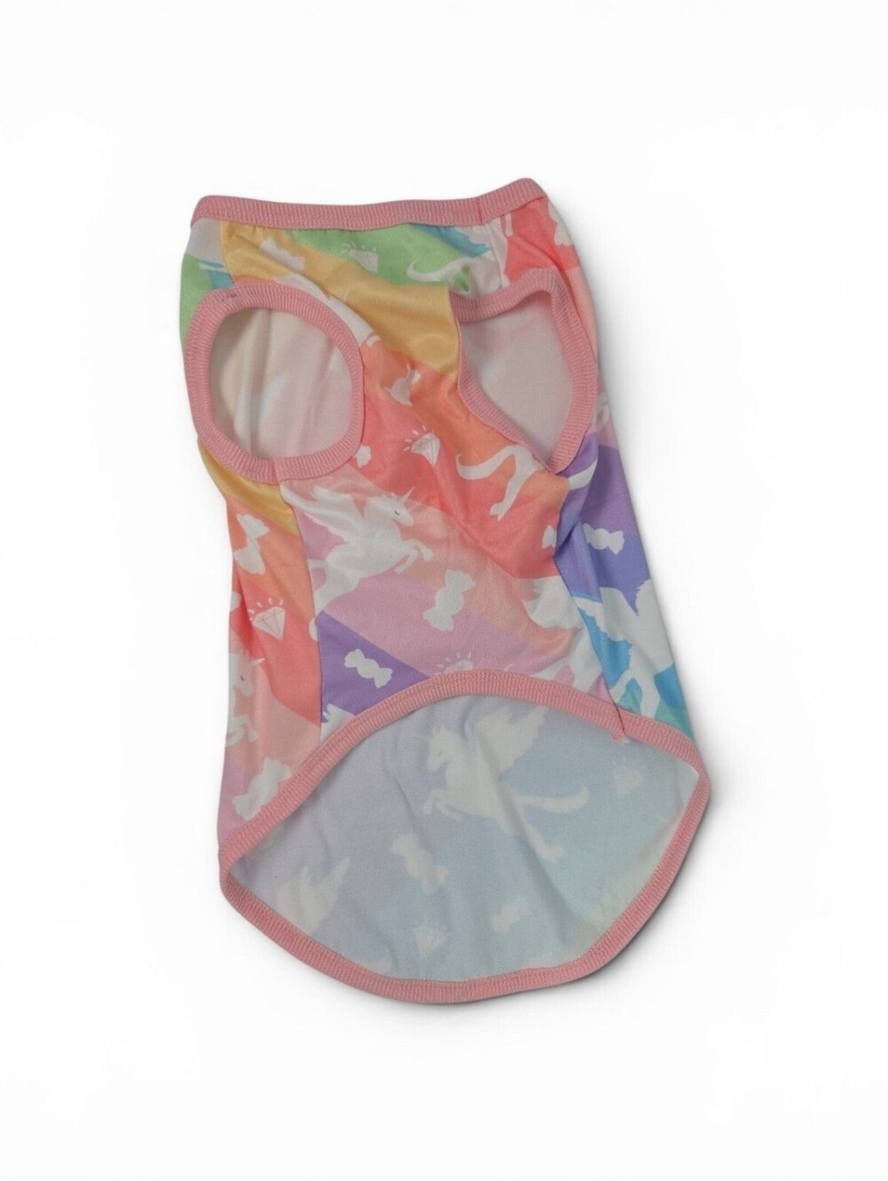 XL Size Rainbow Unicorn Dog Tank Top Shirt